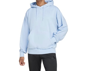 Sweat-shirt à capuche zippé noir pour homme, coupe classique, en molleton de coton, décontracté, pour l'automne, avec poches, tricoté, couleur unie - Product Image 5