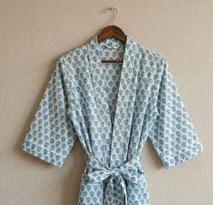 100% Cotton Kimono Robes <b>Dress</b> women men wedding bridesmaid Robe Bath robe Dressing Gown gifts Beachwear long/short - Product Image 3