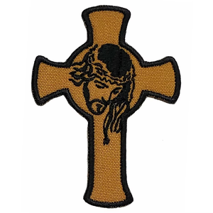 Patch brodé personnalisé à poser à chaud, motif Croix de Jésus, pour les chrétiens - Product Image 1