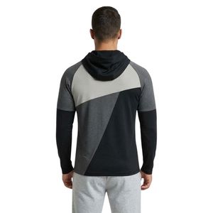 Custom Men's <b>Running</b> <b>Hoodie</b> Polyester Spandex Athletic Pullover with Lightweight Stretch Construction for Training - Product Image 2