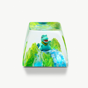 Keycaps Artisanat Forêt Mystique, Keycaps Artisanat Personnalisé, Keycaps Anime Mignons, Keycaps Verts, Ensemble de Keycaps, Keycaps en Bois - Product Image 3
