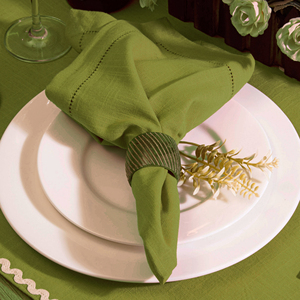 Servilleta de tela con dobladillo picot generoso de 20x20 pulgadas, esquina biselada, para uso diario, calidad premium, alto GSM y buena absorción - Product Image 4