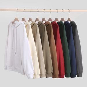 Sweats à capuche 100% coton unisexe avec fermeture éclair et logo personnalisé écologique haute qualité imprimé personnalisé saison d'automne grande taille pour hommes - Product Image 2