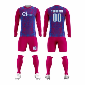 Maillots de football personnalisables respirants à col ras du cou, impression par transfert thermique, 100 % polyester, numéros d'équipe, noms de joueurs, taille élastique - Product Image 3