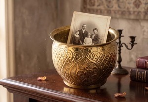 Durable Eco-Friendly Brass Metal Hammered Modern Customized Flower <b>Pot</b> Planter Vase Plant <b>Stand</b> ILAHI's ICOMP-13330 1kg Not - Product Image 2