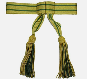 เข็มขัดคาดเอวสำหรับงานพิธี สีทองและสีเขียว สำหรับชุดพิธีการและเครื่องประดับยูนิฟอร์ม - Product Image 6