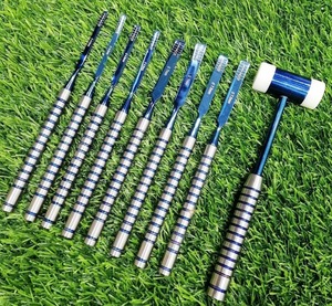 Ensemble de 8 ciseaux dentaires, instruments manuels avec revêtement PVD, instruments de chirurgie implantaire, tailles assorties, acier inoxydable allemand, CE - Product Image 1