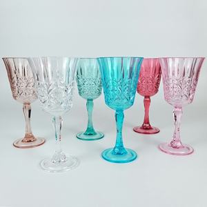 Copa de Vino de Plástico Irrompible con Corte de Cristal y Color Personalizado - Product Image 4