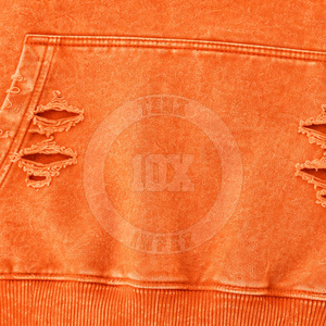 Sweat à capuche décontracté et ample pour homme, en coton mélangé épais, pour un usage quotidien, avec un fini délavé premium. - Product Image 6