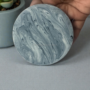Round Marble Pattern Resin Coaster 4 Inch Decorative Drink Coaster Heat Resistant <b>Table</b> <b>Protector</b> OEM Wholesale - Product Image 1