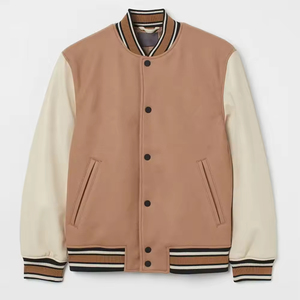 Chaqueta Varsity Bordada, Chaqueta Bomber Letterman, Proveedor de Ropa Urbana Premium, Chaqueta Varsity Personalizada Estilo Universitario para Hombre - Product Image 1