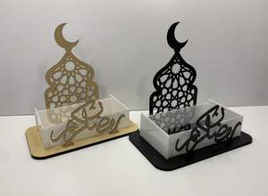 ถาดอะคริลิคพรีเมียมสำหรับใส่ช็อกโกแลต พร้อมดีไซน์ชื่อภาษาอาหรับ สวยงามหรูหรา ใช้จัดขนมหวาน เหมาะสำหรับตกแต่งบ้านและเป็นของขวัญ - Product Image 5