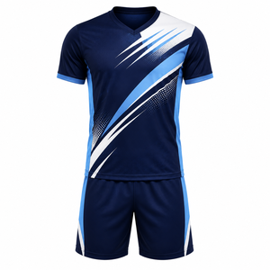 Uniforme de Fútbol de Poliéster Ligero y Duradero, Diseño Estampado, Transpirable, de Secado Rápido, Ropa Deportiva para Entrenamiento de Equipos de Fútbol - Product Image 1