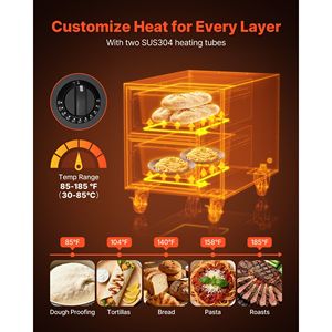 Commercial <b>Electric</b> Standard Warming Drawer <b>Warmer</b> Stainless Steel <b>Food</b> <b>Warmer</b> Freestanding 85-185 Fahrenheit Wide Temperature - Product Image 3