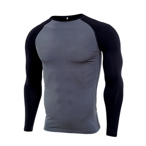Best Selling Lightweight Slim Fit Men <b>Compression</b> <b>Shirts</b> Workout Solid Color 100% High Quality <b>Compression</b> <b>Shirts</b> - Product Image 4