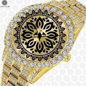 Montre de luxe Charm Jewells en acier inoxydable, cadran avec accents or, argent et diamants, mouvement mécanique analogique, unisexe, 40 mm, étanche 10 bars - Product Image 3