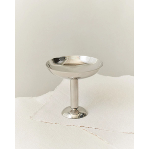 Bol à dessert sur pied en acier inoxydable moderne et élégant pour crèmes glacées, fruits réfrigérés et coupes glacées, finition miroir élégante pour la maison - Product Image 6