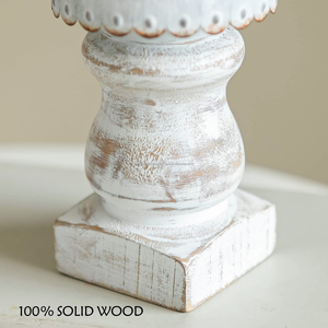 เชิงเทียนไม้แบบชนบทสำหรับบ้านไร่ที่สง่างามและของตกแต่งบ้านสไตล์วินเทจเชิงเทียนไม้ที่ดีที่สุด - Product Image 2