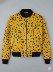 Veste d'hiver élégante en cuir véritable avec fourrure de vache, veste en cuir de luxe pour hommes - Product Image 4