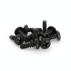 PDC 11 Tornillo de cabeza plana de acero al carbono recubierto de negro con punta de taladro Phillips, rosca estándar de pulgada Clase 4.8 6.8, 3.5-4.8mm - Product Image 1