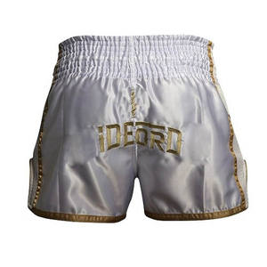 Pantalones Cortos de Muay Thai en Tela Satinada para Gimnasio, Boxeo, Karate, Entrenamiento, Combate, Flexibles, Cómodos, para Artes Marciales y Entrenamiento de Alto Rendimiento - Product Image 3