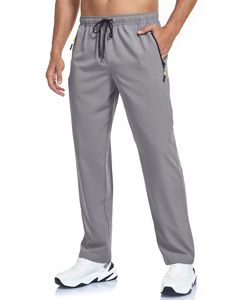 Casual Wear Breathable Features High Quality Men Light Weight Mid Waist OEM ODM Sweatpants Fleece Fabric Regular Men Joggers - Product Image 1