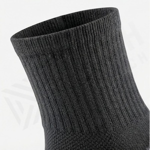 Black Crew <b>Socks</b> Breathable Polyester Spandex Running Athletic Sport <b>Socks</b> for Adults Summer Use - Product Image 4