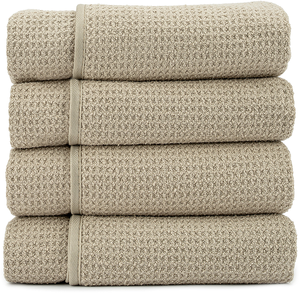 Chiffon de nettoyage de cuisine en coton nid d'abeille, serviettes à vaisselle absorbantes et durables, vente en gros - Product Image 4