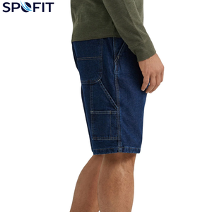 Shorts Streetwear Personnalisés pour Hommes, amples, style travail et jogging, en jean baggy, prix de gros pour garçons - Product Image 2