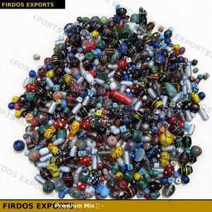 Lot en Gros de Perles en Verre Cristal Vintage Mélangées, Colorées, Fantaisie, Petites, Style Bohème Africain, pour Fabrication de Bijoux en Vrac, Boîte FIRDOS - Product Image 2