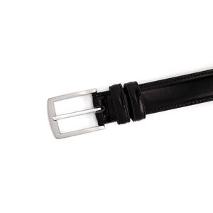Cinturón de Cuero para Hombre, Color Sólido, Hebilla de Metal, para Uso Formal - Product Image 4