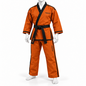 Ensemble de vêtements de sport Jiu Jitsu pour hommes sur mesure, uniforme de karaté en coton lavable de haute qualité, design personnalisé, vêtements d'arts martiaux - Product Image 4