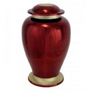 Urnas de cremación para adultos de aluminio con diseño único, con banda y acabado en estaño, urnas funerarias metálicas para cenizas humanas. - Product Image 3