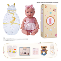 Poupée Bébé Reborn en Silicone Babeside Carina 16 Pouces, Fille, Réaliste, Nouveau-né, Fournisseur en Gros, Jouet Doux, CE CPC