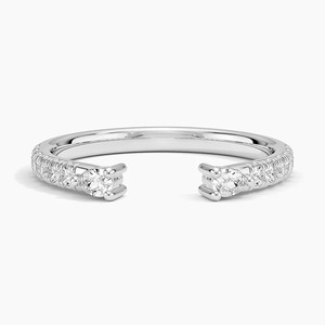 Bague Éternité Diamant Moissanite en Argent 925 Rhodié, Pierre Ronde de Laboratoire, Style Classique, pour Mariage et Fiançailles - Product Image 1