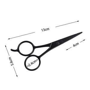 Ciseaux de coiffure professionnels de haute qualité en acier inoxydable de 5 pouces, droits et affûtés, pour la coupe de cheveux, la tondeuse nasale et la mise en forme des sourcils - Product Image 3