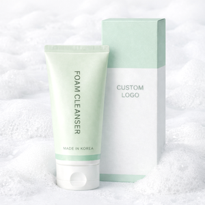 Crema Facial Vegana Coreana Antiarrugas, Limpiador Facial Suave con Centella Asiática y Té Verde, Hidratante y Calmante, OEM - Product Image 5