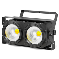 U`King 200W Lumière PAR 2-en-1 blanc chaud et froid, connectable, 2 yeux COB LED, projecteur d'effets pour DJ, discothèque, mariage, théâtre