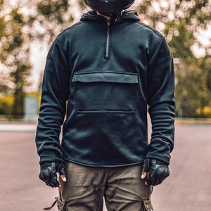 Sweat à capuche de moto pour homme, homologué, avec doublure polaire intégrale et protections intégrées - Product Image 4