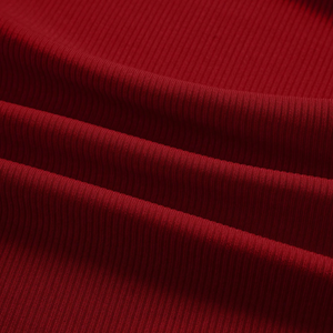 Camiseta sin mangas de encaje acanalado para mujer, cuello en V, elástica, ajustada, suave, transpirable, informal, para verano, color rojo vino - Product Image 6
