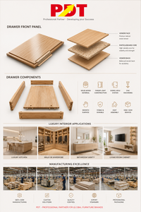 Tablero rectangular de madera maciza para cajones de muebles, tamaños personalizables - Product Image 2