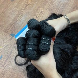 Extensions de cheveux ondulés naturels noirs les plus vendues, tissage machine, haute qualité, prêtes à être expédiées - Product Image 3