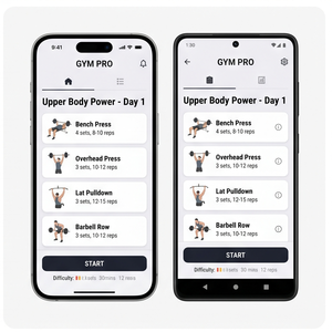 Application RoyalCraft Gym Trainer – Plans d'entraînement, coaching sportif, entraînement de force et guide d'exercices IOS/Android/Linux/Mac - Product Image 2