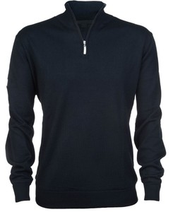Men's Over Size Half-Zip Pullover Knitted Long Sleeve Sweater Solid Color High Quality Breathable Casual Winter Wear Custom - Product Image 3