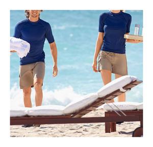 Transpirable Sublimado Barato Manga corta Rash Guard Logotipo personalizado Impreso Hombres elegantes Rash Guards - Product Image 5