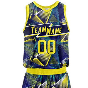 Ensemble d'uniformes de basketball personnalisés, dernière collection, respirant, en polyester, sans manches, maillot et short de basketball, vêtements de sport sublimés pour équipe - Product Image 4