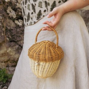 Cesta de mimbre para niños, accesorios infantiles, cesta de juego con diseño lindo, bolsos para niñas y niños - Product Image 5