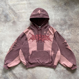 Sweat-shirts pour femmes personnalisés avec logo, écologiques, 100% coton, légers, délavés à la pierre, effet délavé au soleil, style streetwear - Product Image 4