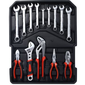 Set di Attrezzi per Riparazioni Domestiche da 899 Pezzi, Cassetta degli Attrezzi con 4 Cassetti, Valigetta Portautensili per Uso Domestico - Product Image 5