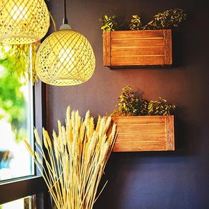 Pantalla de Lámpara de Bambú al por Mayor, Cubierta de Lámpara Colgante de Ratán Tejida a Mano, Diseño Boho Vintage para Decoración del Hogar, Hecho por KingCraftViet - Product Image 3